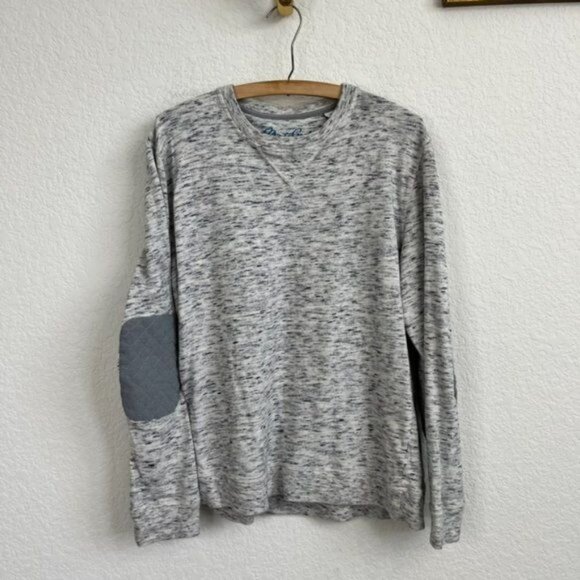 ROBERT GRAHAM Endurance Elbow Patch Sweatshirt In Heather - Picture 2 of 9